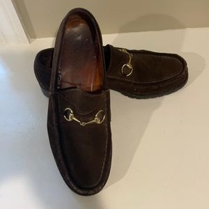 Gucci loafers Suede Brown Size 11